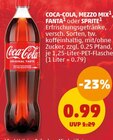 Erfrischungsgetränke im Penny-Markt Prospekt Erfrischungsgetränke von Coca-Cola, Mezzo Mix, Fanta oder Sprite im aktuellen Penny-Markt Prospekt für 0,99 €