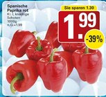 Paprika rot im WEZ Prospekt zum Preis von 1,99 €