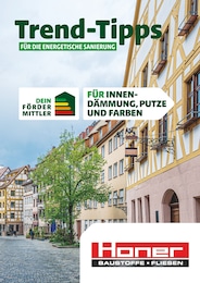 Honer Baustoffe Prospekt für Scheuerlehof: "Trend-Tipps FÜR DIE ENERGETISCHE SANIERUNG", 19 Seiten, 01.11.2024 - 10.11.2024