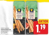 Italienische Grissini von EDEKA Herzstücke für 1,19 € bei E center im Angebot Italienische Grissini von EDEKA Herzstücke im aktuellen E center Prospekt