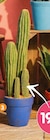 Grand cactus artificiel en pot en promo chez B&M Rennes à 19,99 €