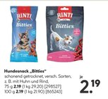 Hundesnack "Bitties" Angebote von Rinti bei BayWa Bau- und Gartenmärkte Reutlingen für 2,19 €