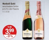 Sekt von Henkell im aktuellen V-Markt Prospekt für 3,99 €