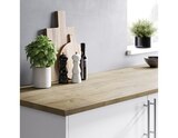 Promo Plan de travail aspect chêne l.240 x P.62 x Ép. 2,8 cm à 49,90 € dans le catalogue Brico Dépôt à Sarrebourg