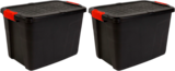 Lot de 2 malles 60l en promo chez Brico Dépôt Lot de 2 malles 60l dans le catalogue Brico Dépôt