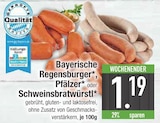 Bayerische Regensburger im EDEKA Prospekt Bayerische Regensburger von im aktuellen EDEKA Prospekt für 1,19 €
