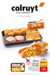 Catalogue Colruyt à Épinal, avec 10 pages Prospectus Colruyt à Épinal, "colruyt", 10 pages, 17/08/2022 - 21/08/2022