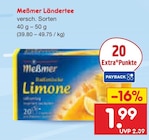 Ländertee im Angebot bei Netto Marken-Discount in Laatzen Ländertee Angebote von Meßmer bei Netto Marken-Discount Laatzen für 1,99 €