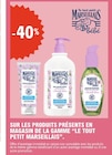 -40% Sur les produits présents en magasin de la gamme LE TOUT PETIT MARSEILLAIS - LE TOUT PETIT MARSEILLAIS dans le catalogue E.Leclerc