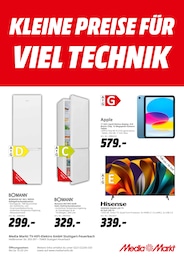 MediaMarkt Saturn Prospekt für Kornwestheim mit 1 Seite MediaMarkt Saturn Prospekt für Kornwestheim: "KLEINE PREISE FÜR VIEL TECHNIK", 1 Seite, 02.07.2026 - 08.07.2026