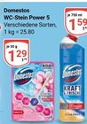 WC-Stein Power 5 im Angebot bei GLOBUS in Wiesbaden WC-Stein Power 5 Angebote von Domestos bei GLOBUS Wiesbaden für 1,29 €