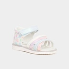 Sandales à scratchs multicolore bébé fille en promo chez La Halle Sandales à scratchs multicolore bébé fille dans le catalogue La Halle