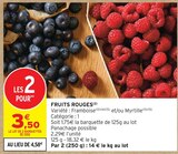Promo Fruits Rouges à 3,50 € dans le catalogue Intermarché Contact à Bidache