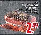 Original Südtiroler Markenspeck von Senfter im aktuellen EDEKA Prospekt für 2,49 €