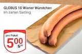 10 Wiener Würstchen Angebote von Globus bei GLOBUS Jena für 5,00 €
