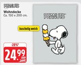 Wohndecke im Angebot bei E center in Stuttgart Wohndecke Angebote von PEANUTS bei E center Stuttgart für 24,99 €