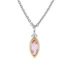 Collier en or jaune et argent rhodié améthyste marquise et oxydes de zirconium en promo chez E.Leclerc Collier en or jaune et argent rhodié améthyste marquise et oxydes de zirconium dans le catalogue E.Leclerc