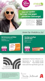 mea - meine apotheke Prospekt der KW 28 "Unsere Juli-Angebote" Aktueller mea - meine apotheke Prospekt "Unsere Juli-Angebote" Seite 1 von 4 Seiten