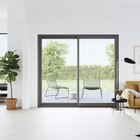 Promo Baie vitrée aluminium gris 2 vantaux H.215 x l.240 cm à 739,00 € dans le catalogue Brico Dépôt à Velles