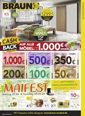 Aktueller BRAUN Möbel-Center Möbel & Einrichtung Prospekt in Lörrach und Umgebung, "Großes Maifest" mit 20 Seiten, 30.04.2025 - 27.05.2025