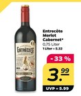 Merlot Cabernet Angebote von Entrecôte bei Netto mit dem Scottie Greifswald für 3,99 €