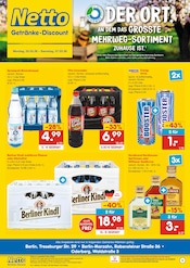 Netto Marken-Discount Discounter Prospekt der aktuellen Woche mit 6 Seiten, gültig von 02.03.2026 bis 07.03.2026, in Berlin und Umgebung Aktueller Netto Marken-Discount Discounter Prospekt in Berlin und Umgebung, "DER ORT, AN DEM DU IMMER AUSGEZEICHNETE PREISE FINDEST." mit 6 Seiten, 02.03.2026 - 07.03.2026