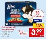 Katzennahrung Multipack Angebote von Felix bei Netto Marken-Discount Karlsruhe für 3,99 €