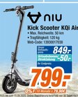 Kick Scooter KQi Air im Angebot bei expert in Wiesbaden Kick Scooter KQi Air Angebote von NIU bei expert Wiesbaden für 799,00 €