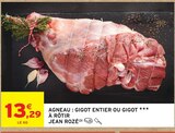 Promo Agneau : gigot entier ou gigot à rôtir à 13,29 € dans le catalogue Intermarché Contact à Rupt-sur-Moselle