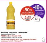 Huile de tournesol - Monoprix en promo chez Monoprix Argenteuil à 2,32 €
