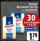 Weizenmehl Typ 550 Angebote von Diamant bei EDEKA Recklinghausen für 1,79 €