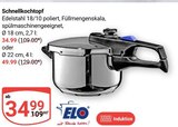 Aktuelles Schnellkochtopf Ø 18 cm, 2.7 l Angebot bei GLOBUS in Jena ab 34,99 €