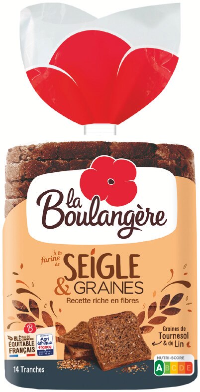 La Boulangère Pain de mie Seigle & Graines