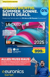 EURONICS Elektromärkte Prospekt der aktuellen Woche mit 9 Seiten, gültig von 16.07.2026 bis 22.07.2026, in Schwelm und Umgebung Aktueller EURONICS Elektromärkte Prospekt in Schwelm und Umgebung, "GENAU RICHTIG. SOMMER. SONNE. BESTE DEALS." mit 9 Seiten, 16.07.2026 - 22.07.2026