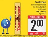 schweizer Schokolade mit Honig, Mandeln und Nougat im Angebot bei E center in Regensburg schweizer Schokolade mit Honig, Mandeln und Nougat Angebote von Toblerone bei E center Regensburg für 2,00 €