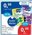 WC-Duftspüler von Priva für 0,88 € bei budni im Angebot WC-Duftspüler von Priva im aktuellen budni Prospekt