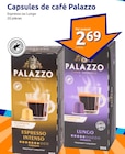 Capsules de café - Palazzo en promo chez Action La Rochelle à 2,69 €