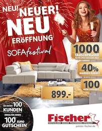 Polstermöbel Fischer Prospekt für Nürnberg: "NEU! NEUER! NEU-ERÖFFNUNG", 31 Seiten, 22.12.2024 - 26.12.2024