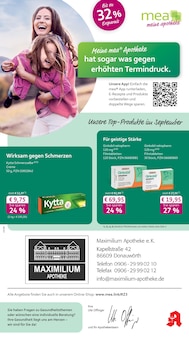 Aktueller mea - meine apotheke Prospekt "Unsere September-Angebote" Aktueller mea - meine apotheke Prospekt