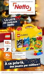 Prospectus Discount Alimentaire Netto en cours, LA LISTE DE CADEAUX NETTO, 1 page, 04/11/2025 - 01/12/2025 Catalogue Discount Alimentaire Netto en cours à Clichy et alentours, LA LISTE DE CADEAUX NETTO, 1 page, 04/11/2025 - 01/12/2025