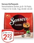 Aktuelle Senseo Angebote bei GLOBUS in Leipzig Aktuelles Kaffeepads Classic Angebot bei GLOBUS in Leipzig ab 2,22 €