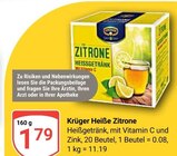 Heiße Zitrone im Angebot bei GLOBUS in Neustadt Heiße Zitrone Angebote von Krüger bei GLOBUS Neustadt für 1,79 €
