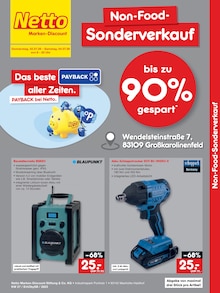 Aktueller Netto Marken-Discount Prospekt (Rosenheim) Netto Marken-Discount Prospekt "Non-Food-Sonderverkauf" mit Seiten (Rosenheim)