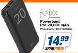 Powerbank Pro 20.000 mAh im Angebot bei expert in Wesel Powerbank Pro 20.000 mAh Angebote von felixx bei expert Wesel für 14,99 €