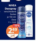 Deospray im Angebot bei V-Markt in Kempten Deospray Angebote von NIVEA bei V-Markt Kempten für 2,49 €