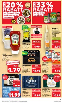 Bier im aktuellen Kaufland Prospekt (Bruchsal) Bier im Kaufland Prospekt "Aktuelle Angebote" mit 54 Seiten (Bruchsal)