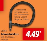 Fahrradschloss Angebote bei Lidl Mülheim für 4,49 €