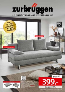 Sitzmöbel im Zurbrüggen Prospekt "Ihr Einrichtungshaus der Extraklasse!" mit 4 Seiten (Bremerhaven)