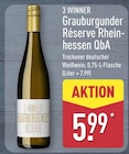 Grauburgunder Réserve Rheinhessen QbA von 3 WINNER im aktuellen ALDI Nord Prospekt