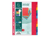 Exacompta Nature Future - Intercalaire 12 positions - A4 - carte lustrée colorée - Exacompta en promo chez Bureau Vallée Calais à 1,99 €